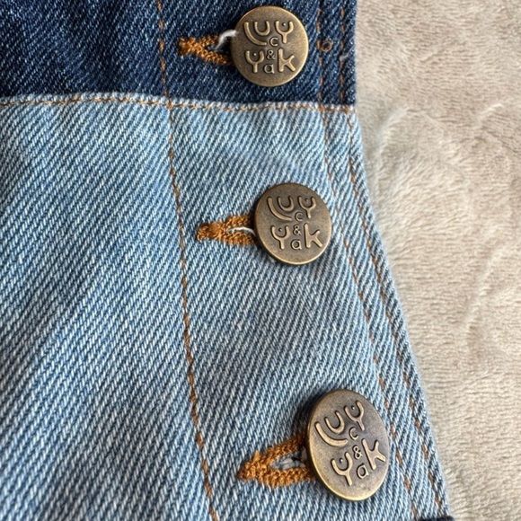 NWT Lucy & Yak Layla Denim Dress Paige Patchwork Size UK26 US22 - Picture 10 of 14